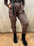 Belted PU Leather Magic Trousers